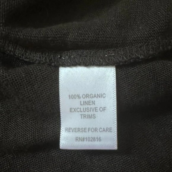 Garnet Hill Black V-Neck Knit Top XS Loose Fit Lightweight Pullover - Picture 7 of 7